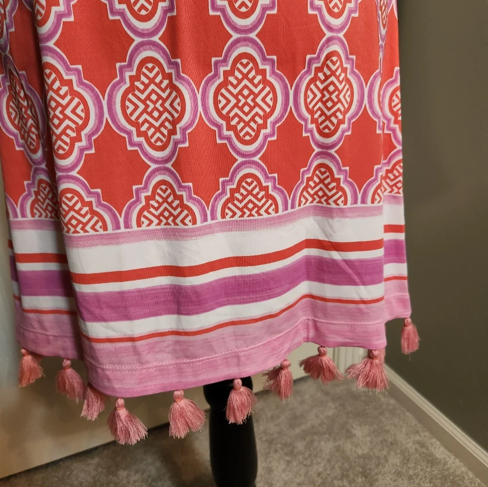 Pink Off-Shoulder Dress - Cabana Life,  50+ UV Protection - Picture 9 of 13